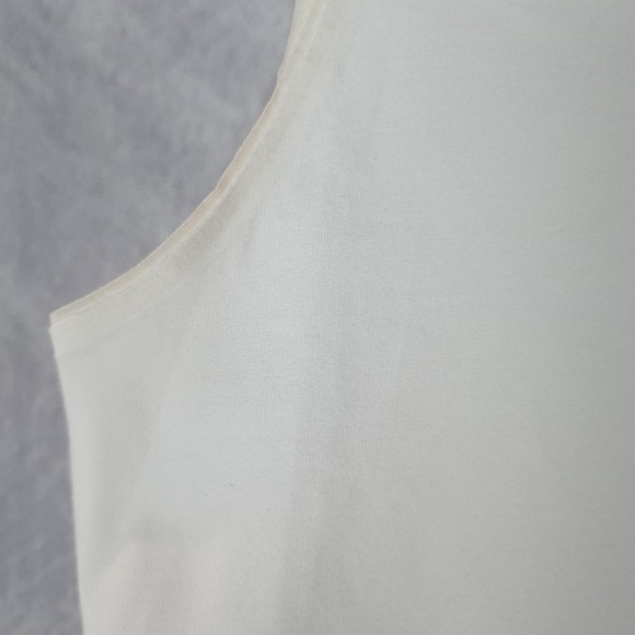 Spanx In & Out Tank Top Womens Medium White Powder Shaping Shapewear Jersey - Picture 8 of 16